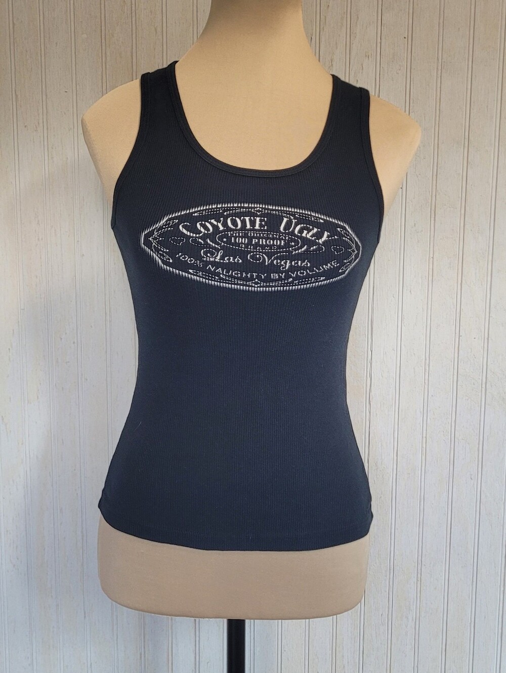 ​Vintage Coyote Ugly Las Vegas Graphic Ribbed Tank Top Size Medium